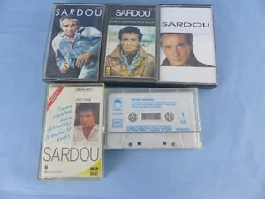 Lot de 5 cassettes audio anciennes MICHEL SARDOU - Imagen 1 de 1