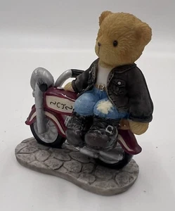 Cherished Teddies Rocky 2004 Hillman Family, Enesco Group Motorcycle #UR4/197 - Picture 1 of 10