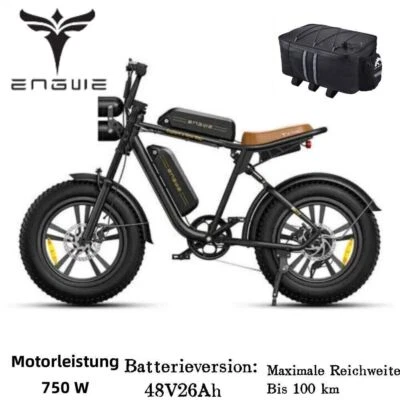 ENGWE E Bike Herren Elektrofahrräder-Ebike mit Batterien 48V 26/13Ah 45KM/h