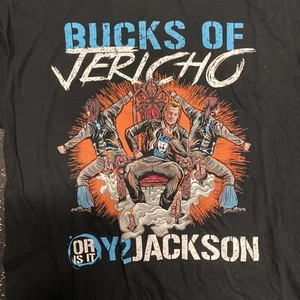 Pro Wrestling Tees Bucks of Jericho Y2 Jackson T Shirt Mens Large Black - Picture 1 of 3