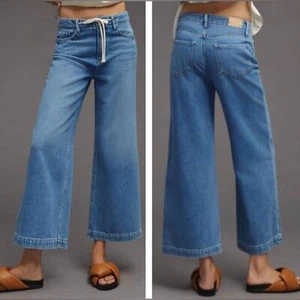 PAIGE Zoey Wide Leg ankle denim Jeans size 28 - Picture 1 of 12