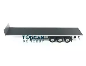 TOUCANRC 3Achsen 1/14 Pritschenauflieger für TAMIYA Sattelzugmaschine Teile DIY - Bild 1 von 5