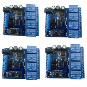 4 PCS DC 12V 24V 4ch Bluetooth Timer Delay Relay Board IOS Android phone switch - Picture 1 of 10
