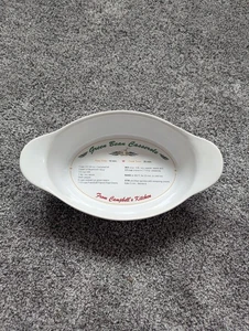 Campbell's Green Bean Casserole Recipe Dish 2005 Large Handles  - Picture 1 of 8