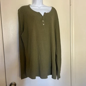 Pullover verde manga larga cuello redondo con botones talla XL para dama DULUTH Trading Co - Imagen 1 de 4