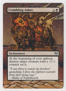 Altered Crumbling Ashes HP WOTC MTG Magic Hand Painted Unique Extended Art! - Picture 1 of 2