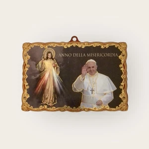Religiöse Tafel Papst Franziskus Bergoglio Jahr der Barmherzigkeit 2015-2016 - Bild 1 von 8