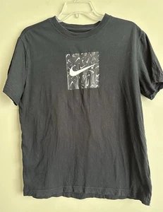 NIKE girls Black T-shirt W/square Logo; Size Youth XL - Picture 1 of 4