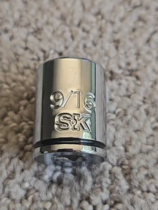 S-K 9/16" 6pt Shallow Socket 1/4" Drive SK 325 - Picture 1 of 4