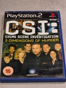 CSI CRIME SCENE INVESTIGATION 3 DIMENSIONS OF MURDER SONY PS2 PLAYSTATION 2 - Imagen 1 de 3