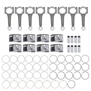 8x Pistons+8x Rods For Dodge Ram 1500 3500 Chrysler 300 2005-2008 5086011AB - Picture 1 of 12