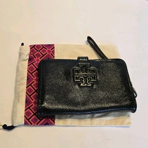 Tory Burch Charlie Armband schwarz Lackleder - Bild 1 von 10