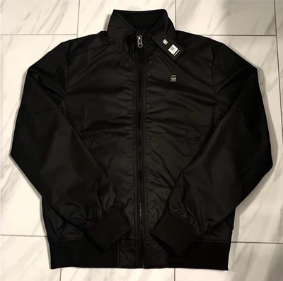 Chaqueta de bombardero G-Star Raw para hombre negra $240 nueva Foto 1 de 4