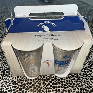 Margaritaville Longdrinkgläser 15,75 flüssige Unzen Neu - Bild 1 von 7