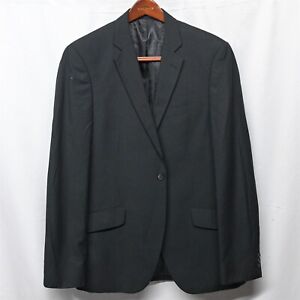 English Laundry 42L Black Stripe 2 Button Blazer Sport Coat Suit Jacket