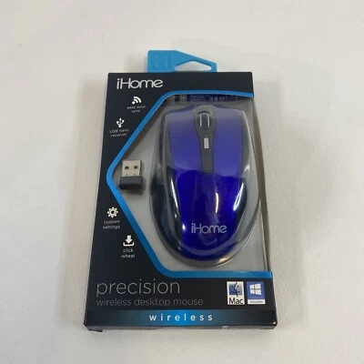 2 Pack IHome Ergonomic Wireless Desktop Mouse AutoSync USB Click Wheel Battery - Image 1 of 4