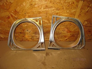 2 anillos cromados anillo de faros FORD Taunus Coupe 12M P6 (11G) 1968 |972 - Imagen 1 de 6