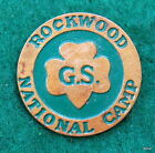 VINTAGE GIRL SCOUT PIN - ROCKWOOD NATIONAL CAMP