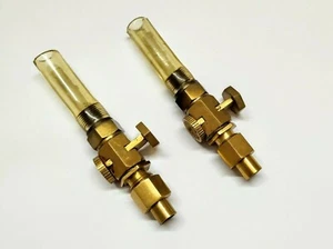For BSA / TRIUMPH / NORTON / AJS TYPE 2 X BRASS PETROL FUEL TAPS 1/8 x 1/4 @US - Picture 1 of 2