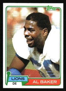 Al Baker 1981 Topps #175  Football Card