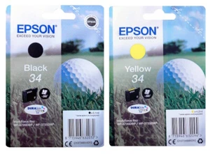 Epson Druckerpatrone Tinte 34 black 34 yellow 34XL yellow WF-3720DWF - Bild 1 von 7