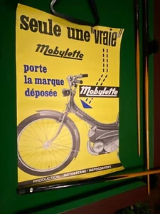 Affiche Originale - Seule une Vraie MOBYLETTE porte la Marque Déposée - 1967 - Imagen 1 de 3