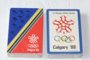 Calgary '88  Olympic Winter Games Playing Card Set (2 Decks)  Sealed - Picture 1 of 4