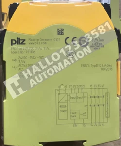 Pilz 751106 PNOZ s6 C 24VDC 3n/o 1n/c safety relay UPS Shipping - Picture 1 of 1