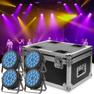 270W Stage PAR Light 18x12W RGBWA UV 6 in 1 LED DMX512 Stage Light DJ Bar Party - Picture 1 of 20