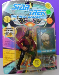 Star Trek The Next Generation Modellino Tenente Worf - Playmates 1993 - Foto 1 di 13