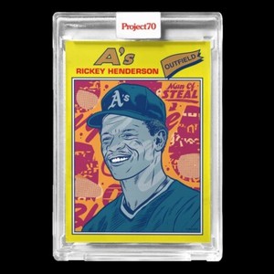 2021 Project 70 #307 1977 Rickey Henderson by Morning Breath (PR=790) Athletics