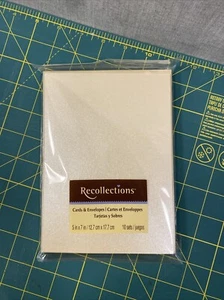 Recollections Cards And Envelopes 5”x 7” 10 Sets - Picture 1 of 3