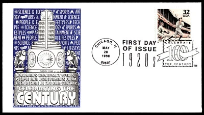 1998 Babe Ruth Celebrate the Century 1920's FDC- GAMM Cachet - Image 1 of 2
