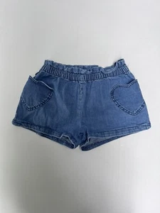 Mini Boden Denim Chambray Shorts With Heart Pockets Size 14y 164 cm - Picture 1 of 4