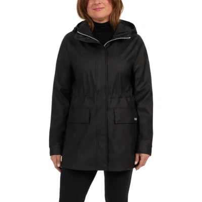 Chaqueta de lluvia Hunter de goma para mujer talla XL negra Foto 1 de 4