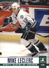2003-04 (DUCKS) Pacific Blue #6 Mike Leclerc/250