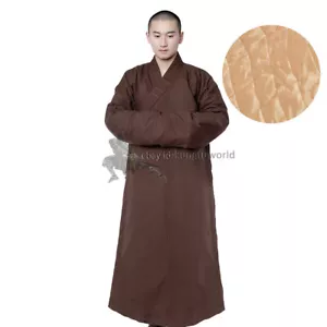 Abito buddista invernale Shaolin abito monaco tuta kung fu uniformi da meditazione caldo - Foto 1 di 8