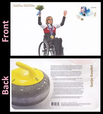 Canada 3084 Women in Winter Sports Sonja Gaudet FDC 2018 - Image 1 of 3