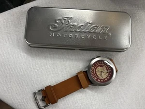 New Indian Motorcycle 1901 Wrist Watch in Original Tin from Member Welcome Kit - Picture 1 of 2
