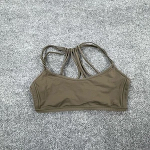 Lululemon Sports Bra Womens Size 8 Olive Green Free To Be Wild Strappy Yoga Gym - Picture 1 of 6