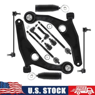 12x For 2009-2015 Dodge Journey Front Lower Control Arm Sway Bar Suspension Kit — 第 1/4 张图片