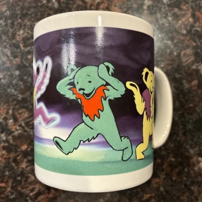 Кружка Grateful Dead чашка Vandor 1998 молния этикетка танцующие медведи * быстрая доставка - Изображение 1 из 4