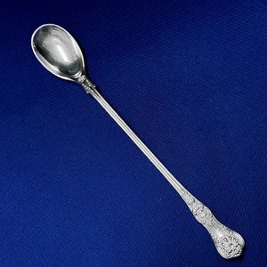 Tiffany English King Sterling Silver Iced Tea Spoon - Mono - Picture 1 of 4