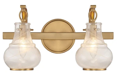 Savoy House 8-4417-2-322 Adams Modern Vintage Traditional White Strie Glass NEW - Image 1 of 4