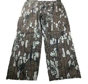 Cabela's Mens Pants Sz 38 Regular Camouflage Treebark Hunting Thinsulate Lined - Picture 1 of 12