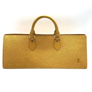 Auténtico Bolso de Mano Louis Vuitton Epi Sac Triángulo Amarillo M52099 Usado Artículo de Japón - Imagen 1 de 10