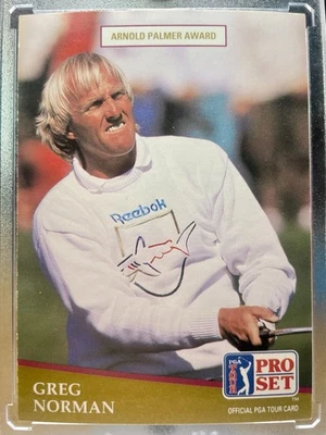 Greg Norman 1991 Pro Set PGA #282 Premio Arnold Palmer Foto 1 de 2