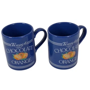 Taza Coloroll Vintage Terry's Chocolate Naranja x 2 Azul Hecha en Inglaterra Cerámica - Imagen 1 de 18