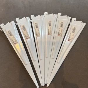 6-PK ClosetMaid 2853 ShelfTrack Soportes de Estante de Bloqueo de 12 Pulgadas, Blanco, 6-PK - Imagen 1 de 2