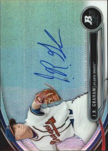 2013 Bowman Platinum Prospect Autographs Braves Baseball Card #JG J.R. Graham